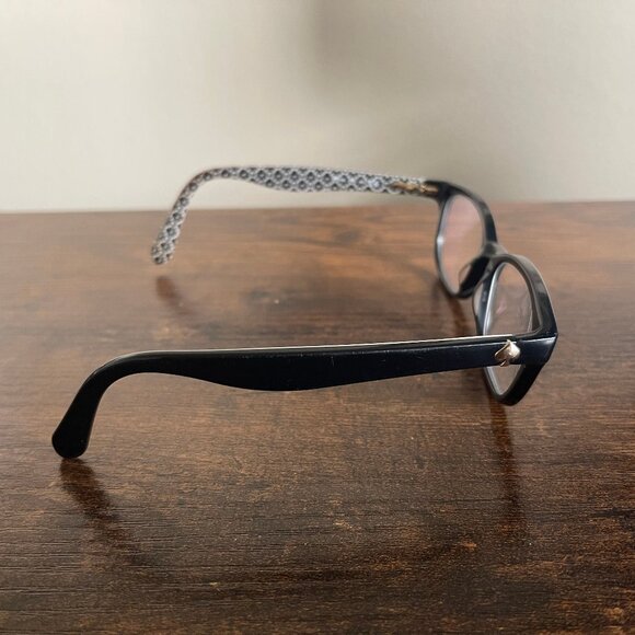 Kate Spade New York Brylie Black Floral Eyeglass Frames Only 52-16-135 mm - Picture 7 of 8